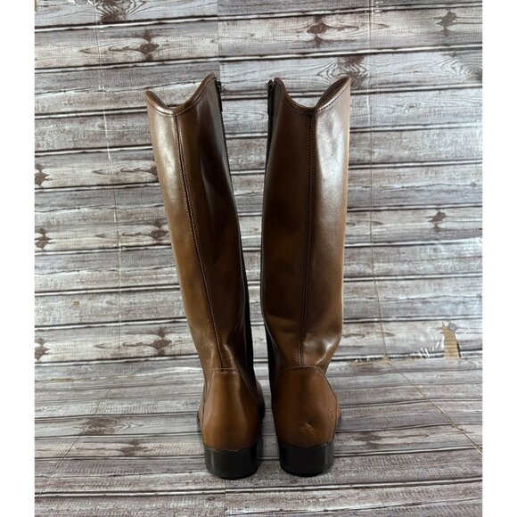 Frye Melissa Leather Riding Boots Shoes size 7.5 color brown brand new mspr $345 - Picture 3 of 9